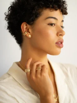 Tapered Talisman Diamond Ear Cuff