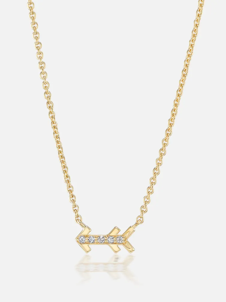 Tiny Arrow Pendant Necklace