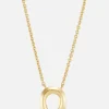 Tiny Horseshoe Pendant Necklace