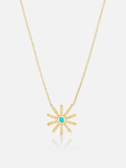 Tiny Sunflower Pendant Necklace