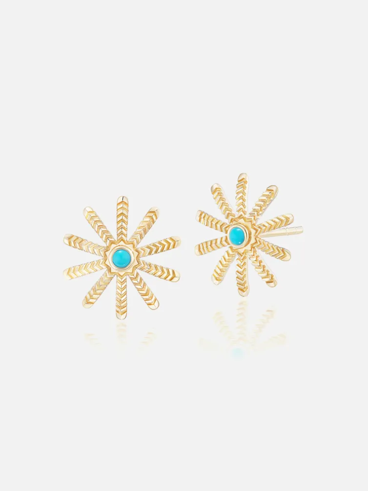 Tiny Sunflower Studs