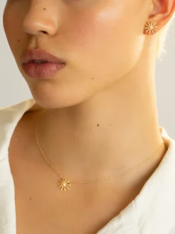Tiny Sunflower Studs